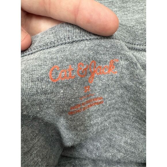 Cat & Jack Boys 3T Grey Short Sleeve Pocket Tee - Picture 3 of 4
